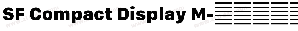 SF Compact Display M字体转换